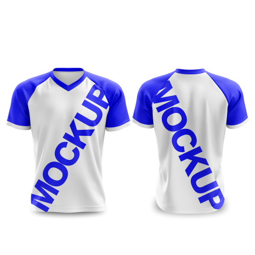Mockup CDR Camisa Gola V MTB Raglan