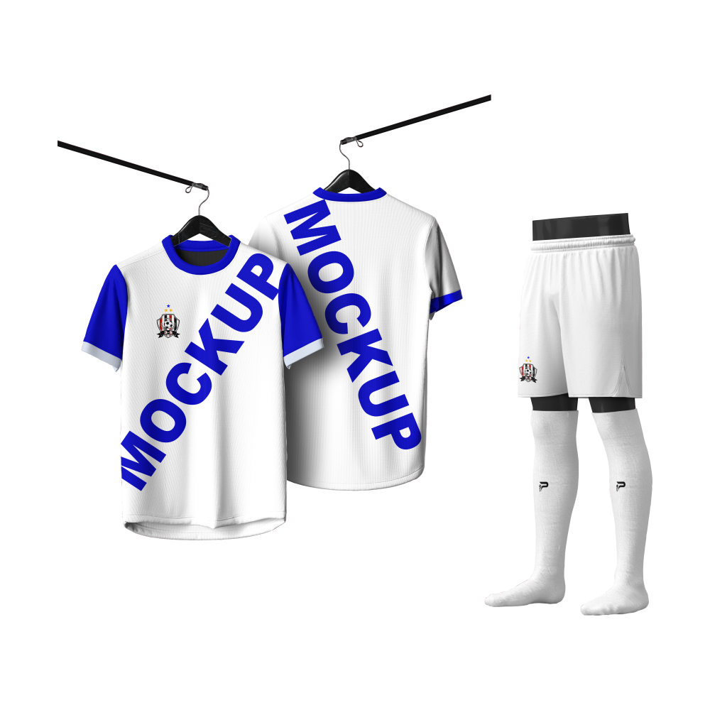 Mockup CDR Jersey Conjunto Esportivo Gola Redonda