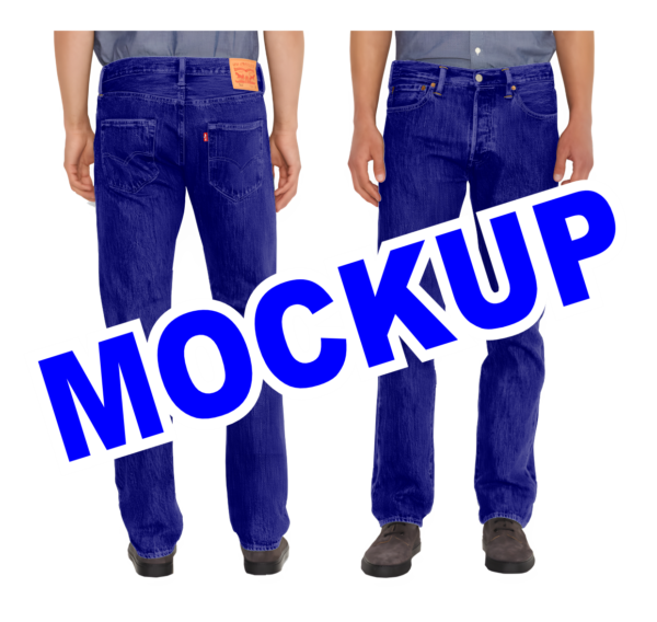 Mockup CDR Calça Jeans Masculina