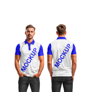 Mockup CDR Camisa Masculina Gola Polo Humano