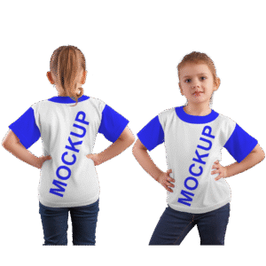 Mockup CDR Camisa Infantil Menina Humano