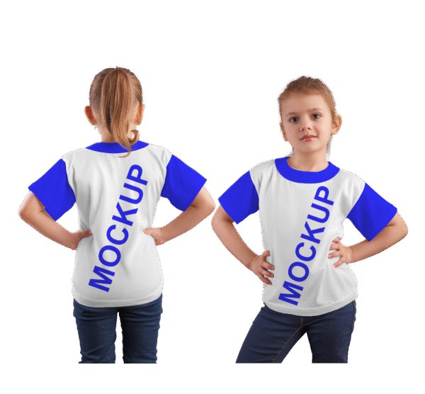 Mockup CDR Camisa Infantil Menina Humano