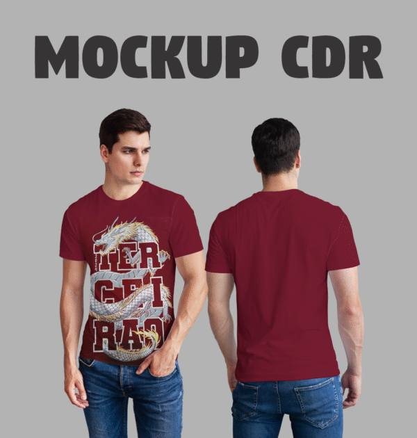 Mockup CDR Camisa Básica Humano - Imagem 2