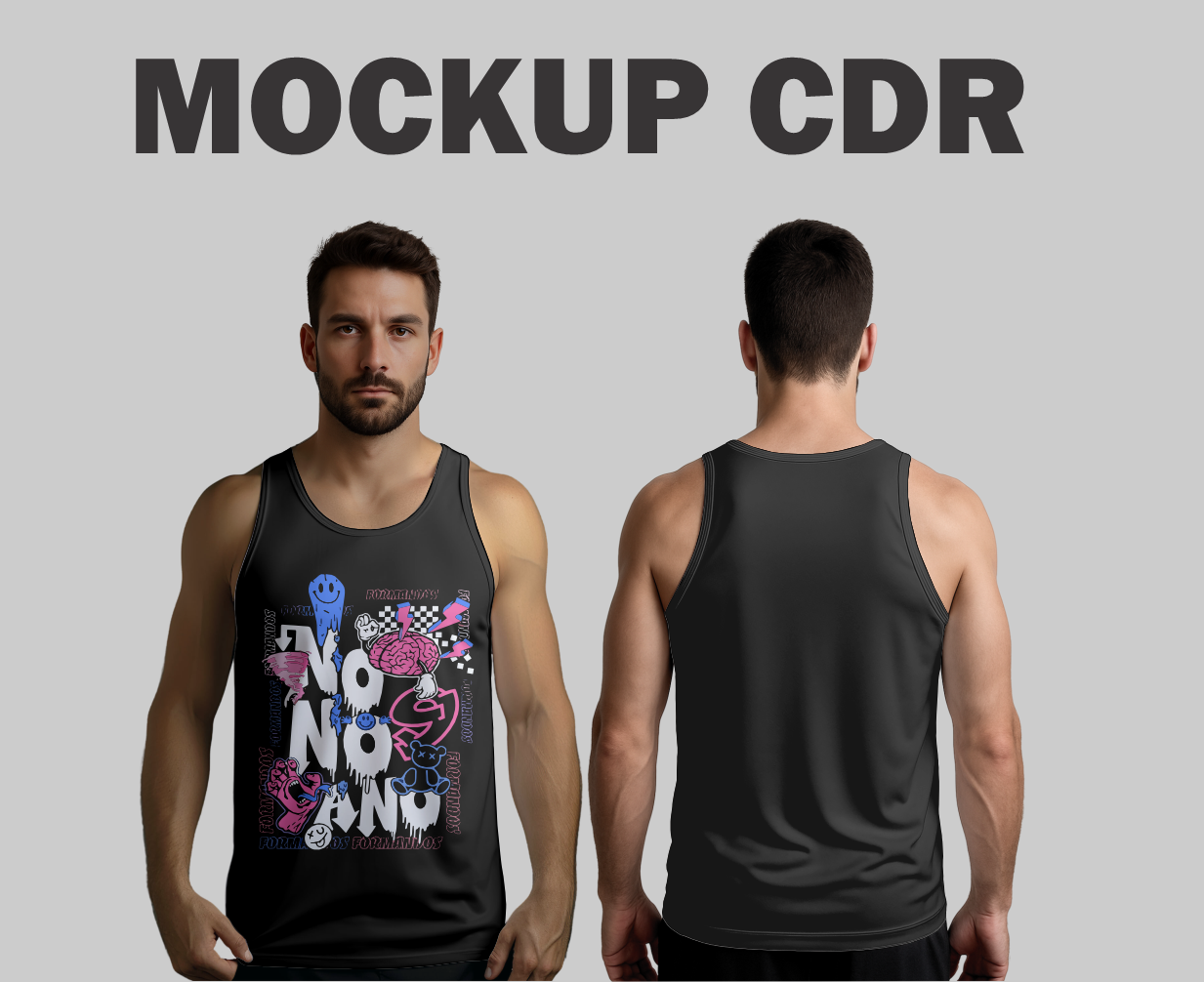 Mockup CDR Regata Masculina Humano - Imagem 2