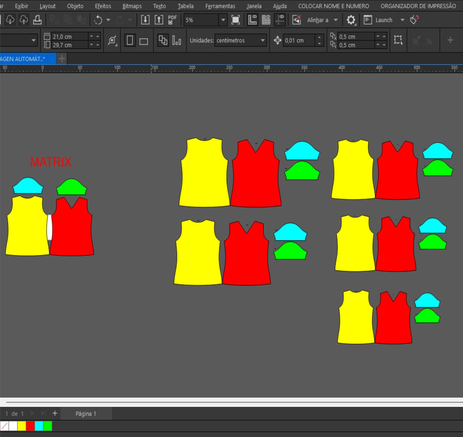 Modelagem Automática Camisa Baby Look Feminina Gola V