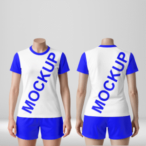 Mockup CDR Uniforme de Futebol Feminino no Manequim
