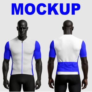 Mockup CDR Camisa de Cliclista no Manequim