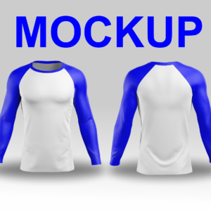 Mockup CDR Camisa Raglan Térmica Manga Longa