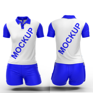 Mockup CDR Conjunto Gola Polo Feminino