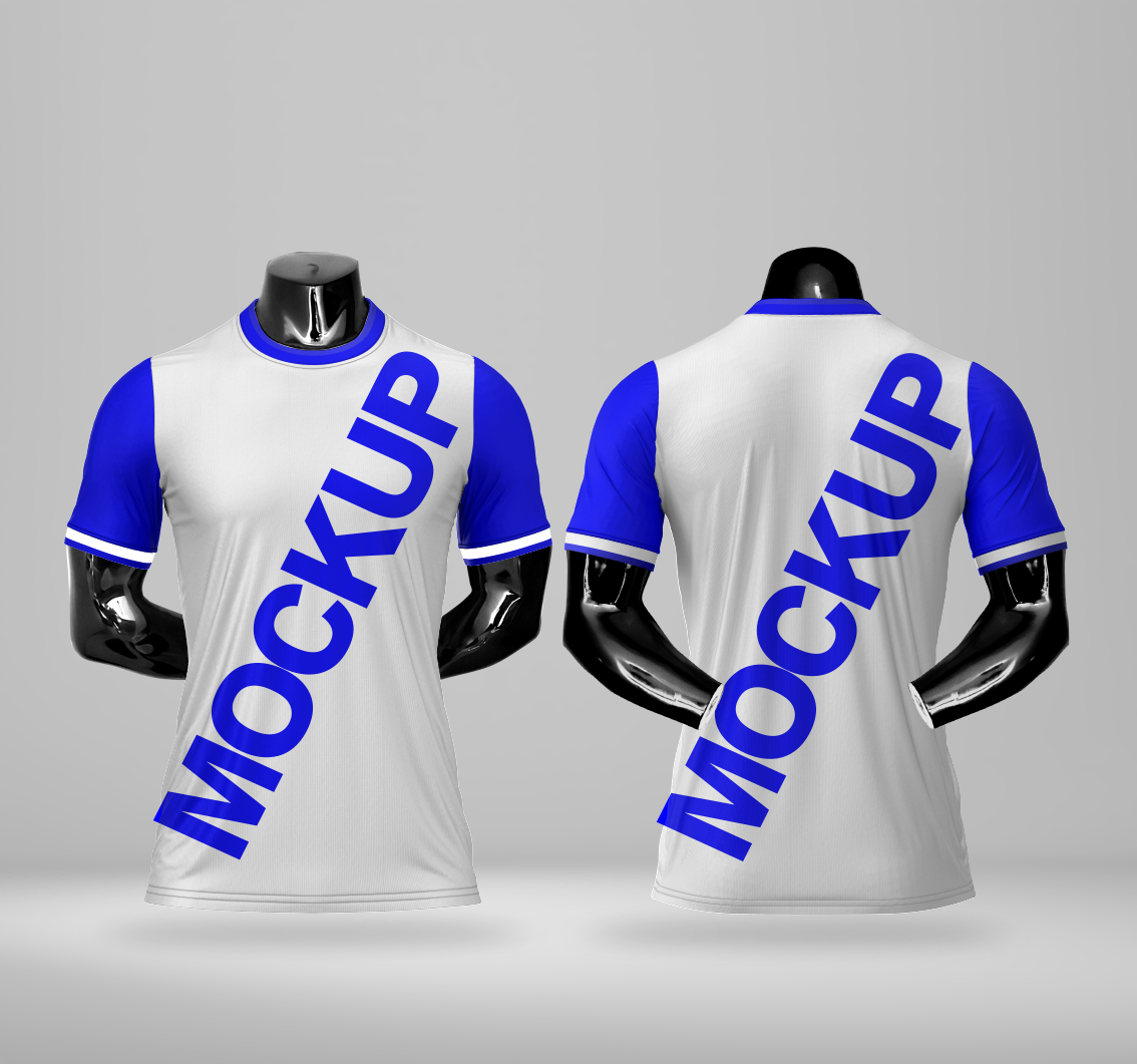 Mockup CDR Camisa Gola Careca no Manequim